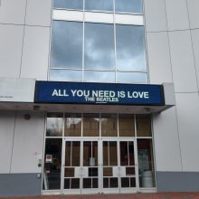 SOPAC Lights Up Marquee with Beatles Message of Love, Joins Theaters Across the US to Lift Spirits